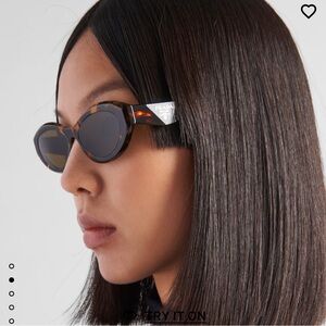 Prada Symbole Acetate cat eye sunglasses. Worn once!